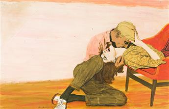 BRUCE BOMBERGER (1918-1980) Untitled romance story illustration.